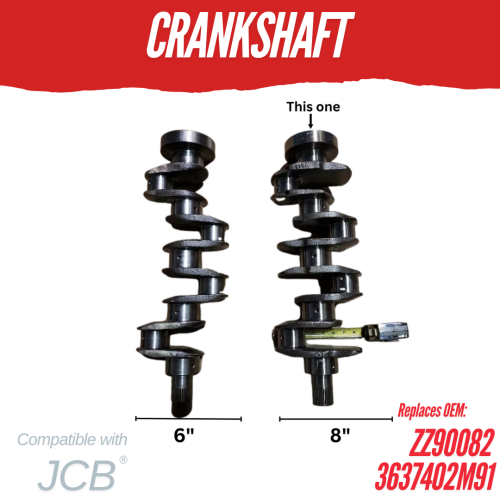 世田谷　クリンチ JCB C4.236 / T4.236 LIP SEAL CRANKSHAFT ZZ90082 3637402M91 3CX 200